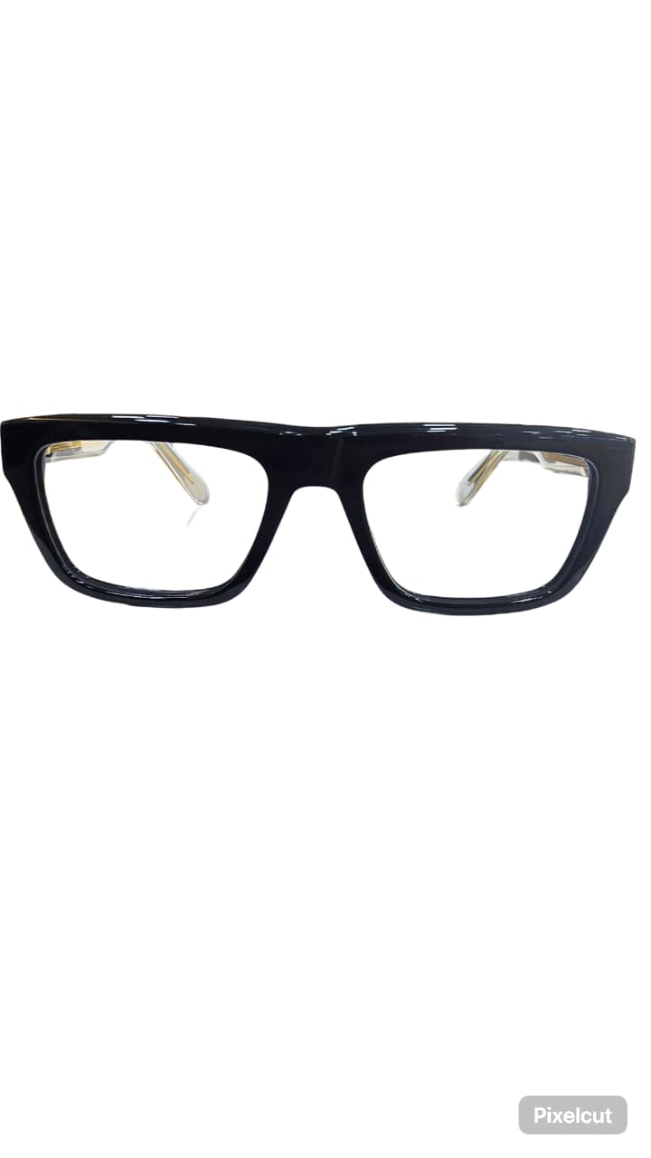 Rectangle shaped Black Acetate frame